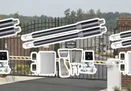 D-FORCE automatic gate system for opening, swinging patio gates.
